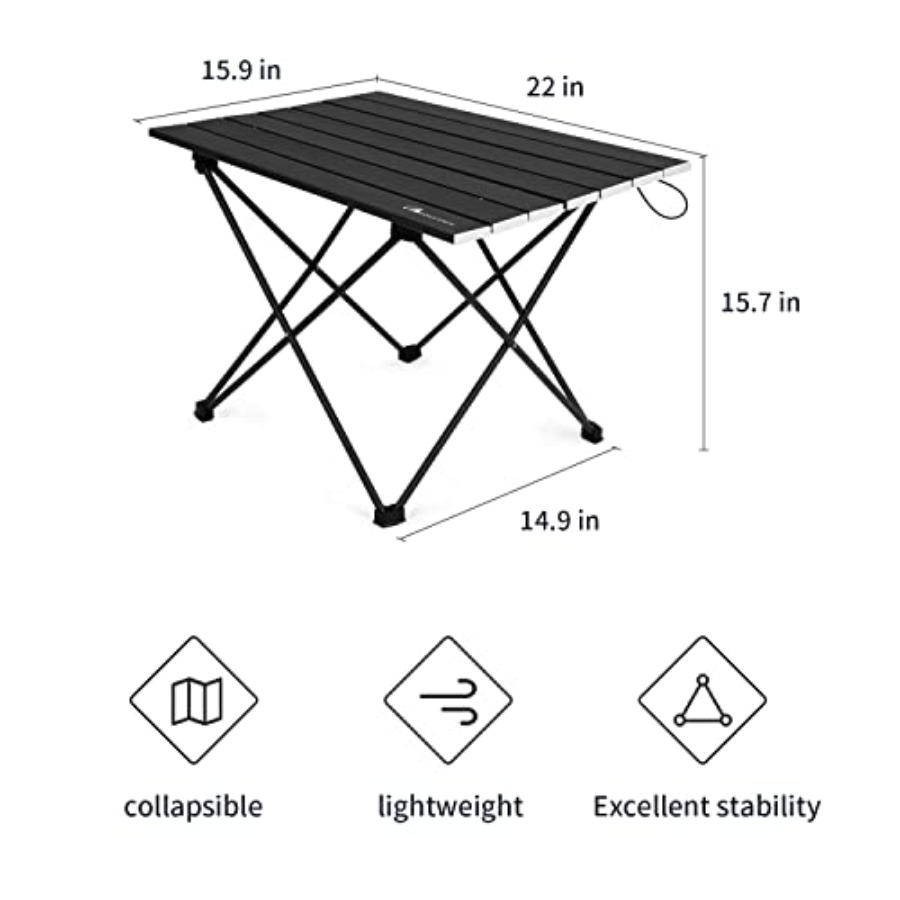 Ultralight Folding Camping Tab - مراجعة Camping Cooking Table With Windshield وسعره