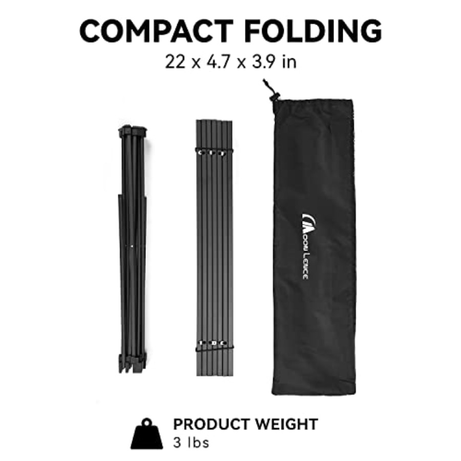 Ultralight Folding Camping Tab - مراجعة Camping Cooking Table With Windshield وسعره