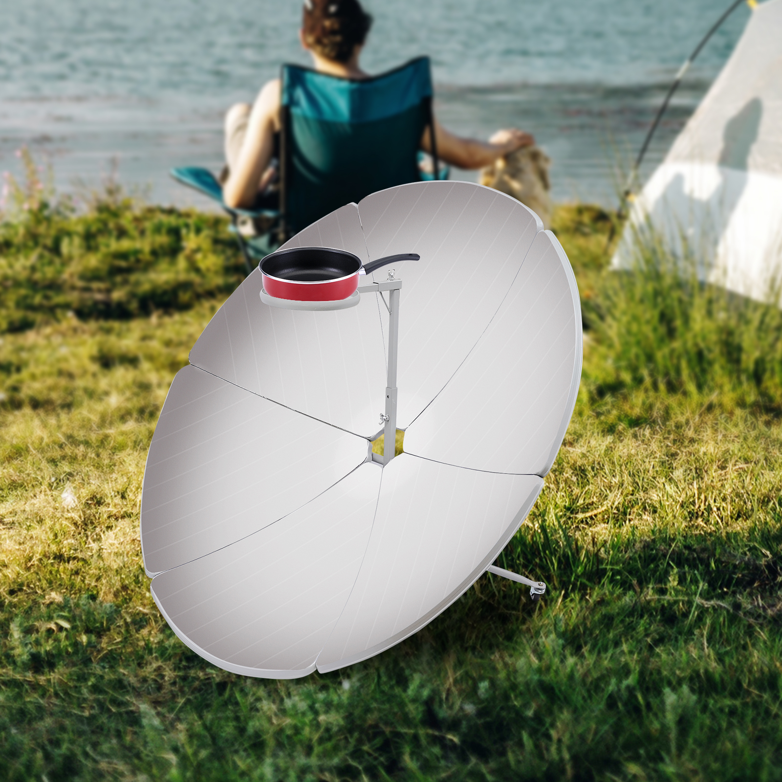 1800W Portable Solar Cooker, P - مراجعة Camping Cooking Range وسعره