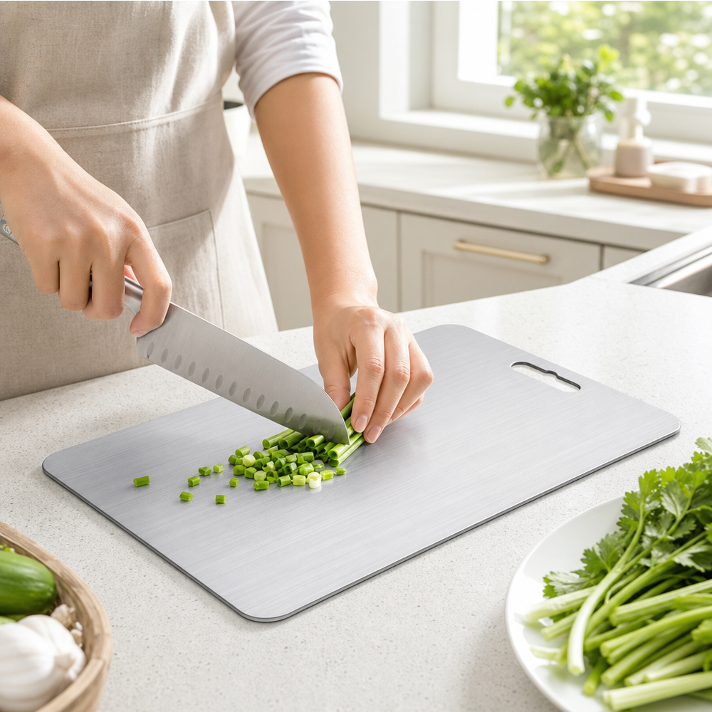 Food Grade Stainless Steel Cut - مراجعة Camp Cutting Board وسعره