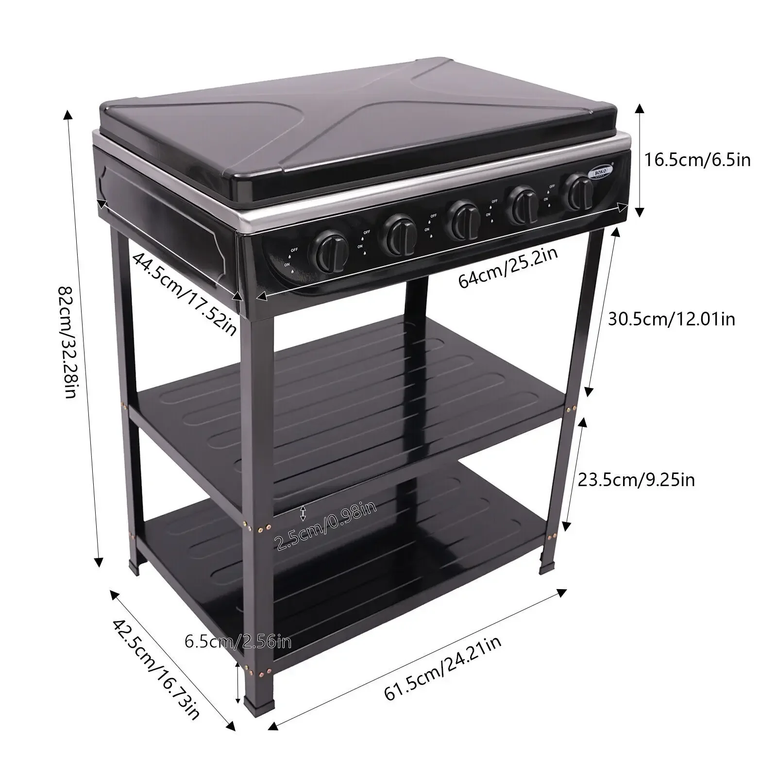5 Burner Natural Gas Stove 12. - مراجعة Camping Cooking Range وسعره