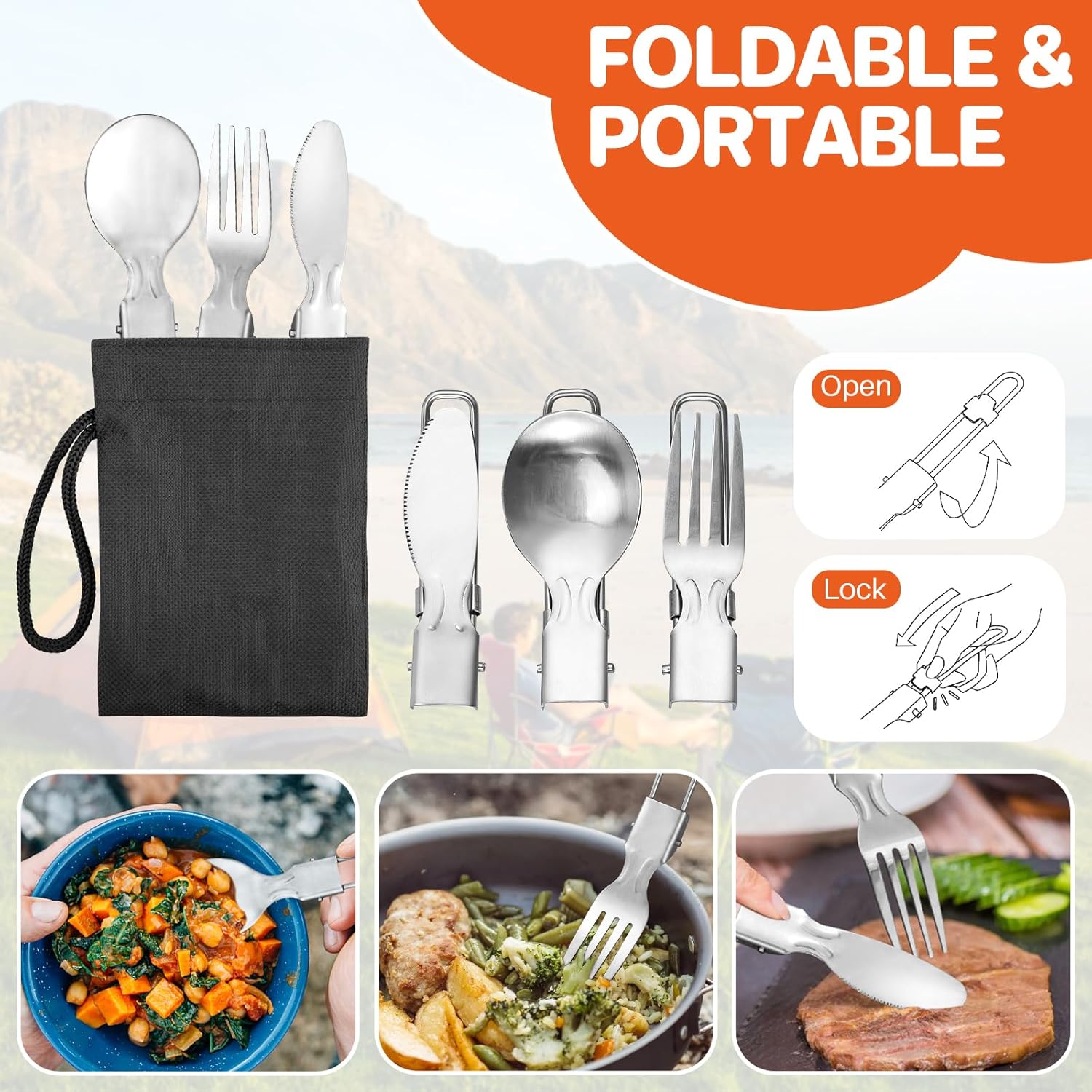 Non-Stick Camping Cookware Set - مراجعة Camping Cooking Set With Kettle وسعره