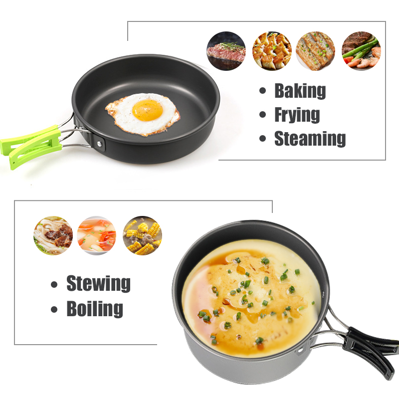 WESTTUNE Camping Cookware Kit  - مراجعة Camping Cooking Set With Kettle وسعره