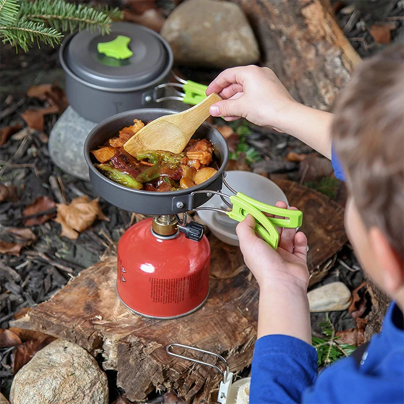 Portable Durable Camping Cookw - مراجعة Camping Cooking Essentials وسعره