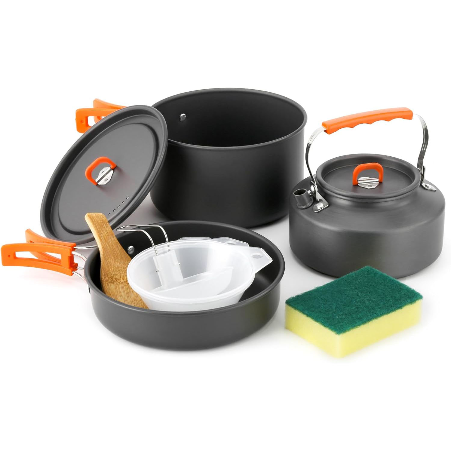 Camping cookware Camping pot a - مراجعة Camping Cooking Set With Kettle وسعره