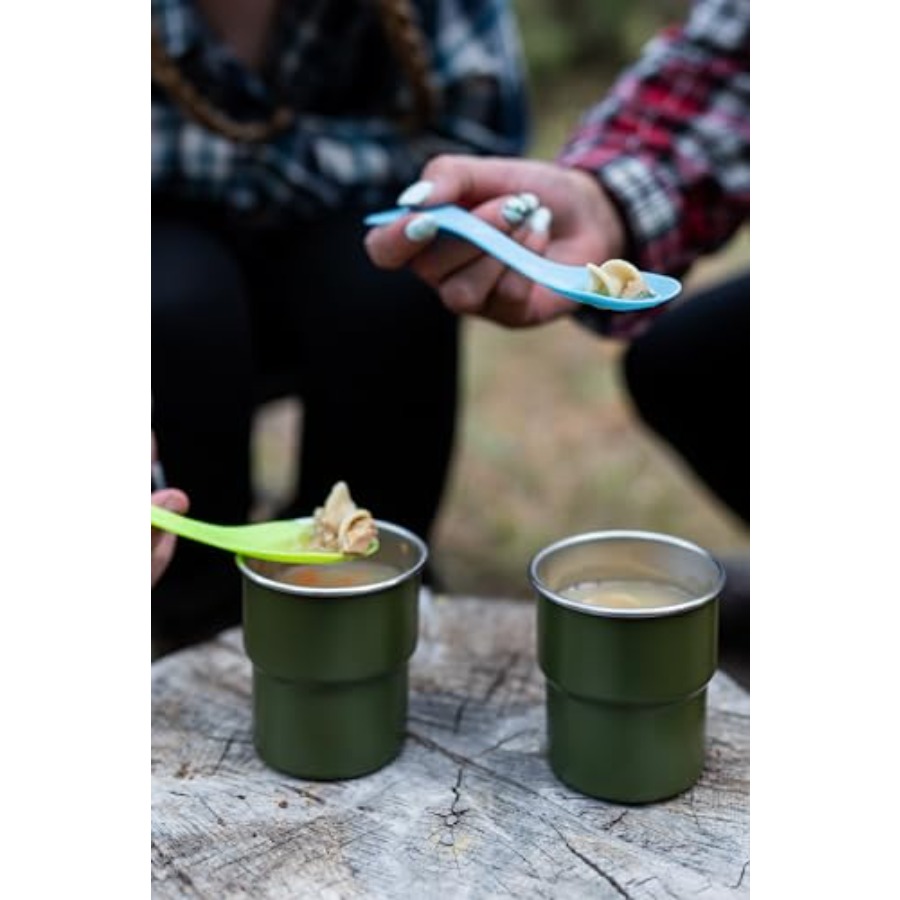 Stainless Steel Camping Cookwa - مراجعة Nesting Camping Cooking Set وسعره
