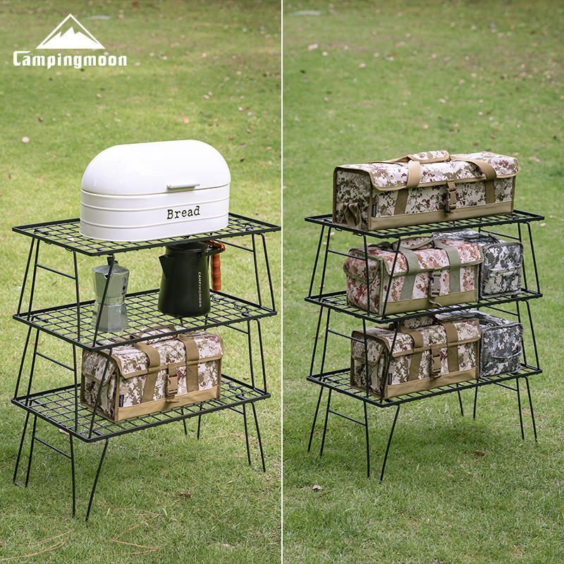 CAMPINGMOON T-235-2T 2Layers P - مراجعة Camping Cooking Rack وسعره