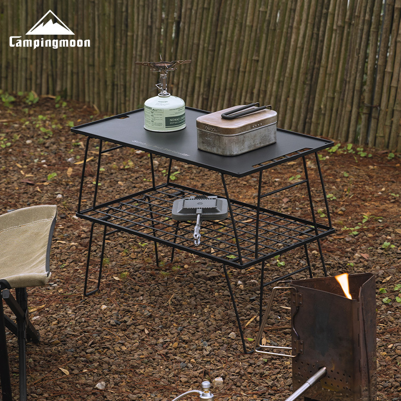 CAMPINGMOON T-235-2T 2Layers P - مراجعة Camping Cooking Rack وسعره