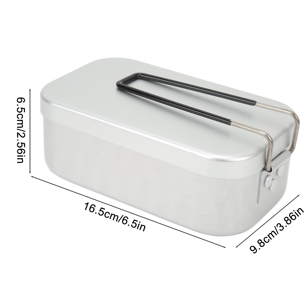 800ML Aluminum Lunch Boxes Out - مراجعة Camping Cooking Plate وسعره