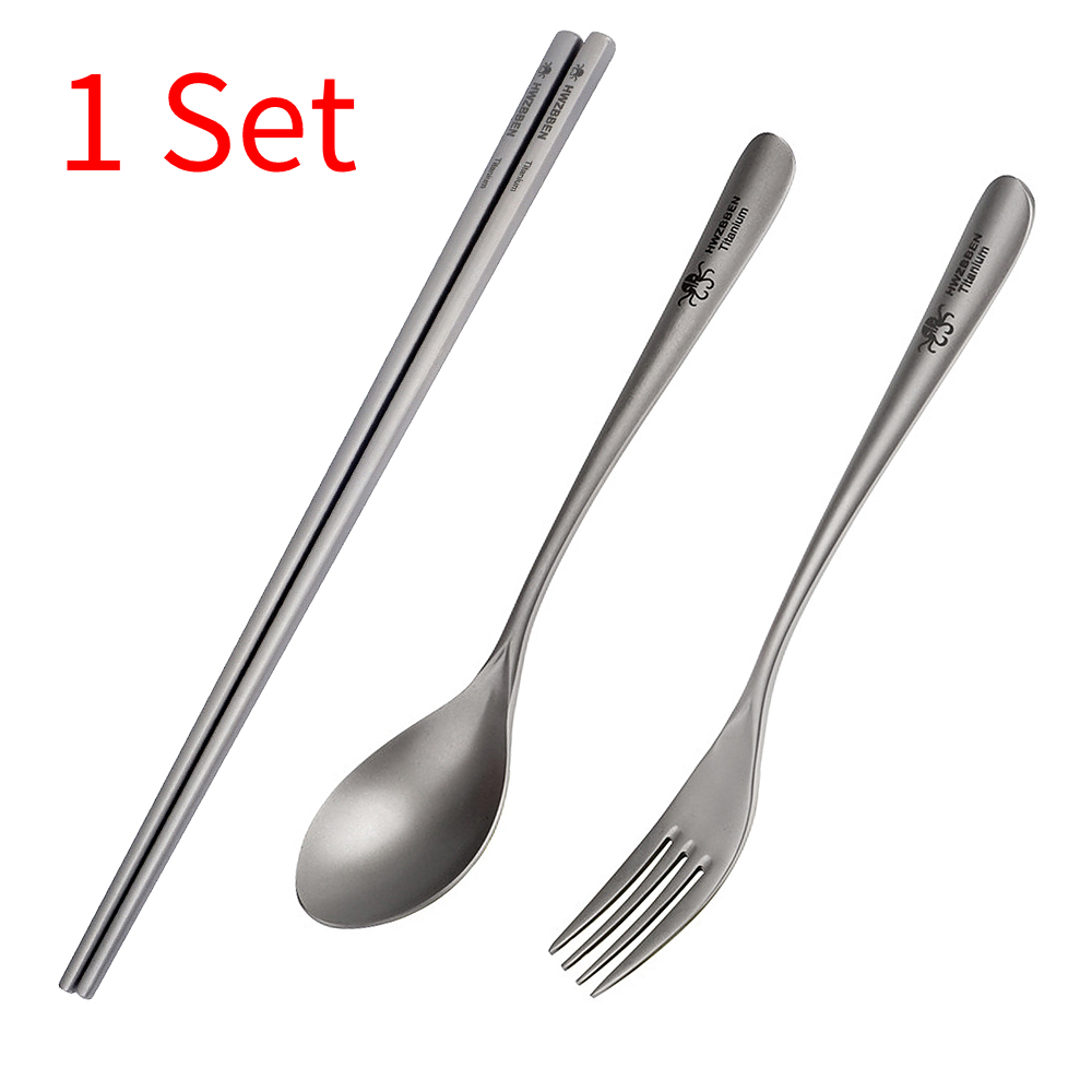 1set Outdoor Camping Lightweig - مراجعة Mess Kit Titanium وسعره
