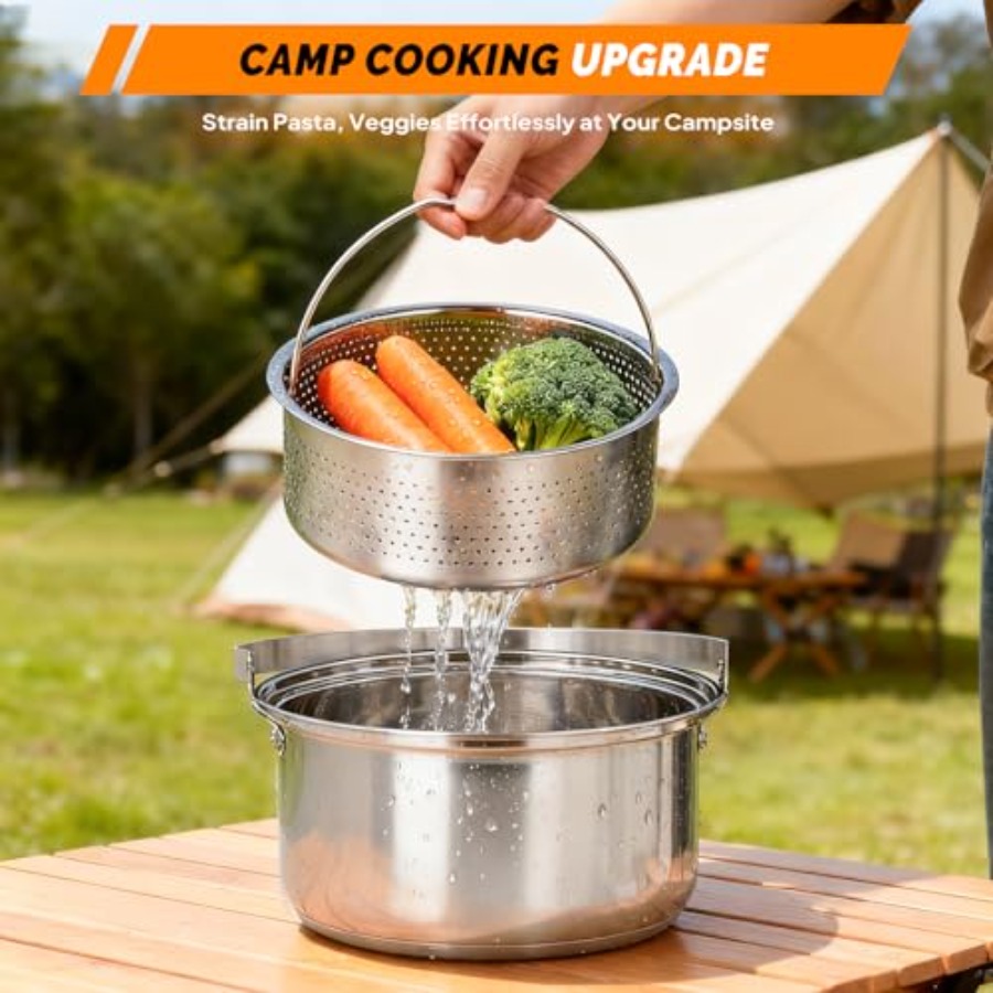 Camping Cookware Set Lightweig - مراجعة Nesting Camping Cooking Set وسعره