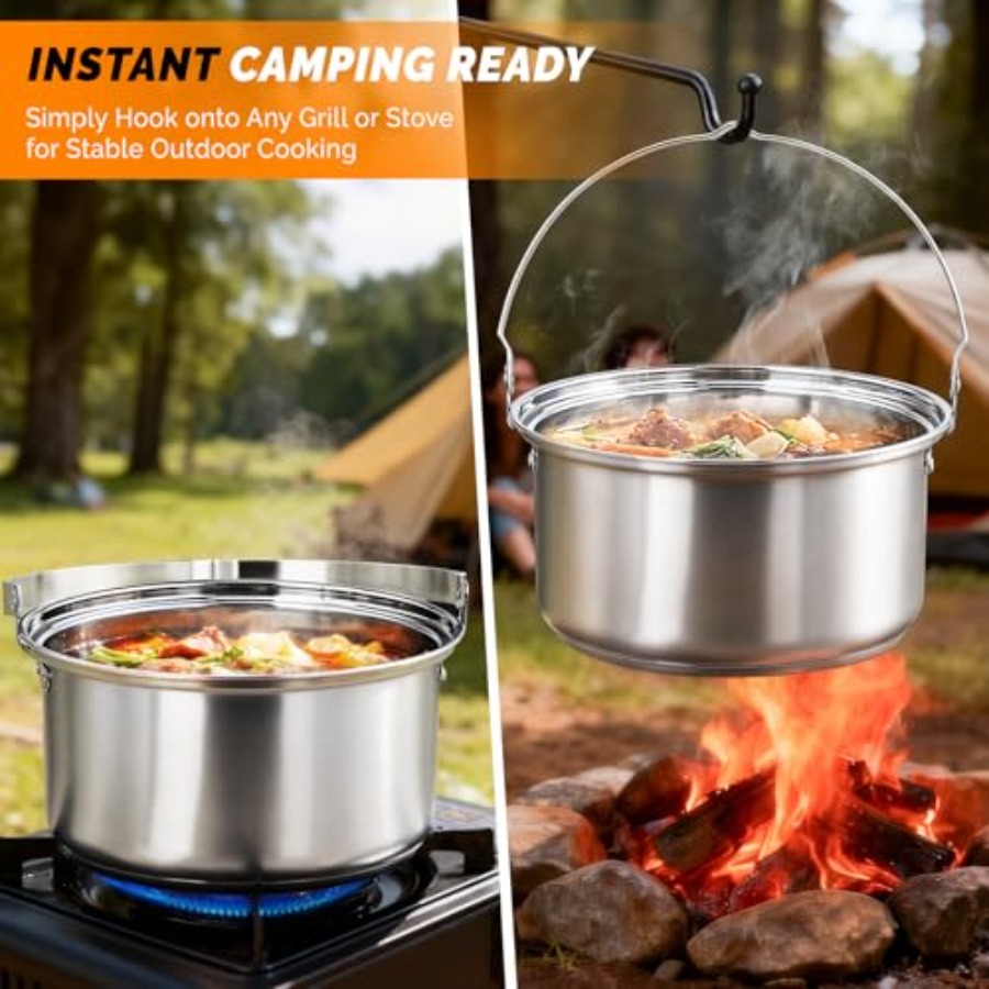 Camping Cookware Set Lightweig - مراجعة Nesting Camping Cooking Set وسعره