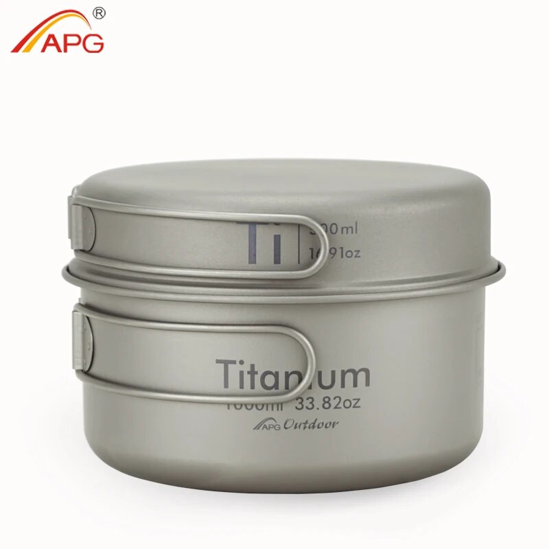 APG Ultralight Titanium Pan Ou - مراجعة Camping Cooking Mug وسعره