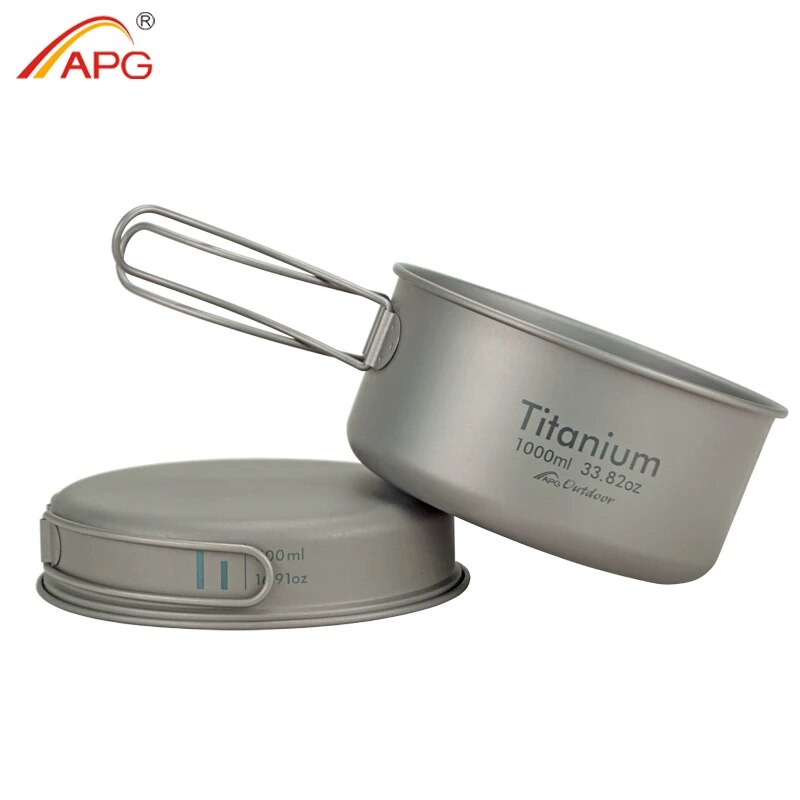 APG Ultralight Titanium Pan Ou - مراجعة Camping Cooking Mug وسعره
