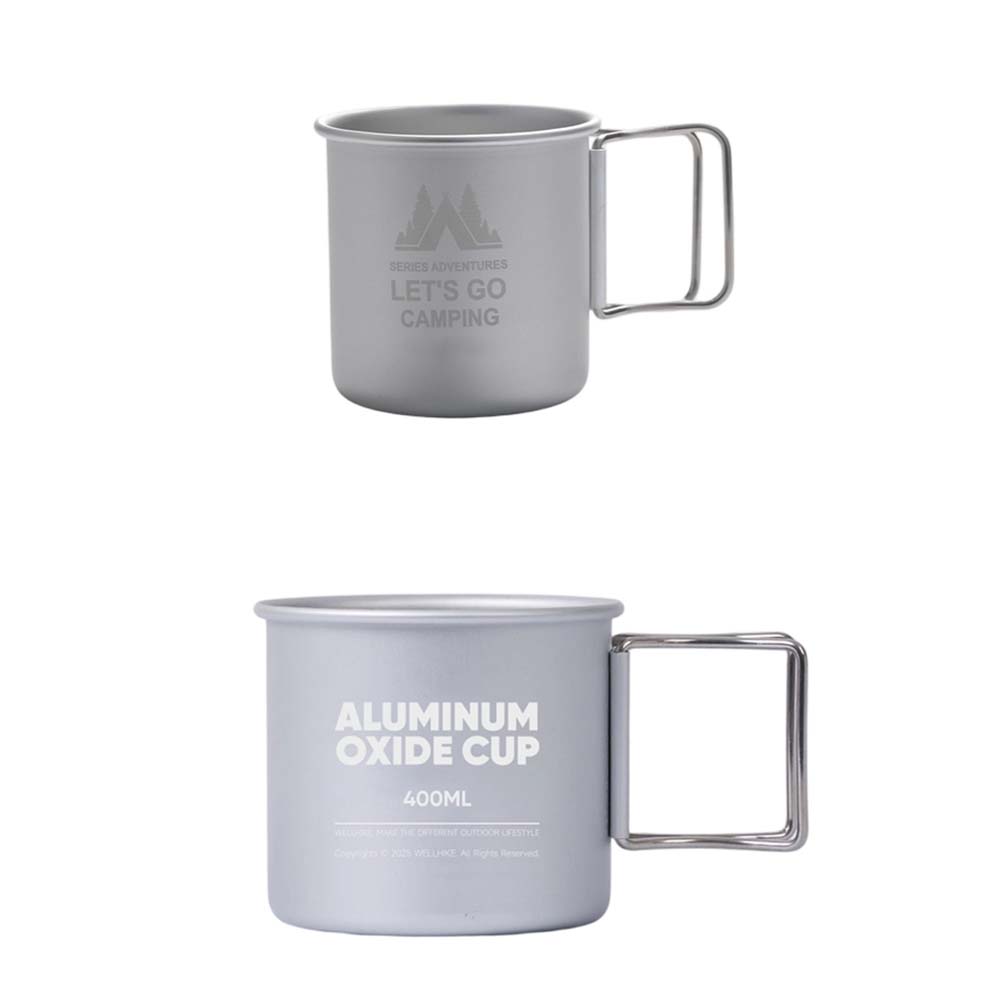 Aluminum Alloy Camping Mug Set - مراجعة Nesting Camping Cooking Set وسعره
