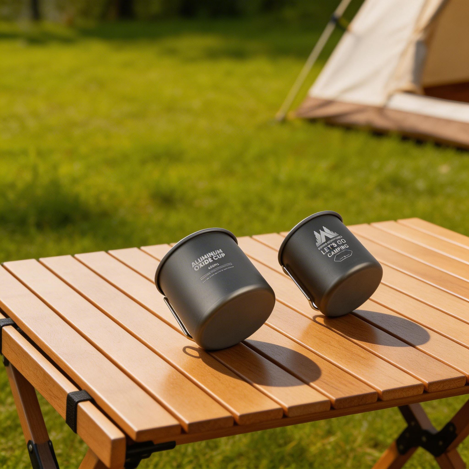 Aluminum Alloy Camping Mug Set - مراجعة Nesting Camping Cooking Set وسعره