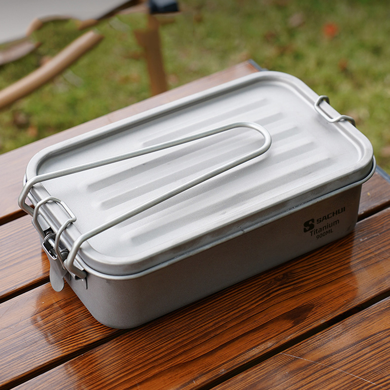 900ml Sealed Titanium Lunch Ca - مراجعة Mess Kit Titanium وسعره