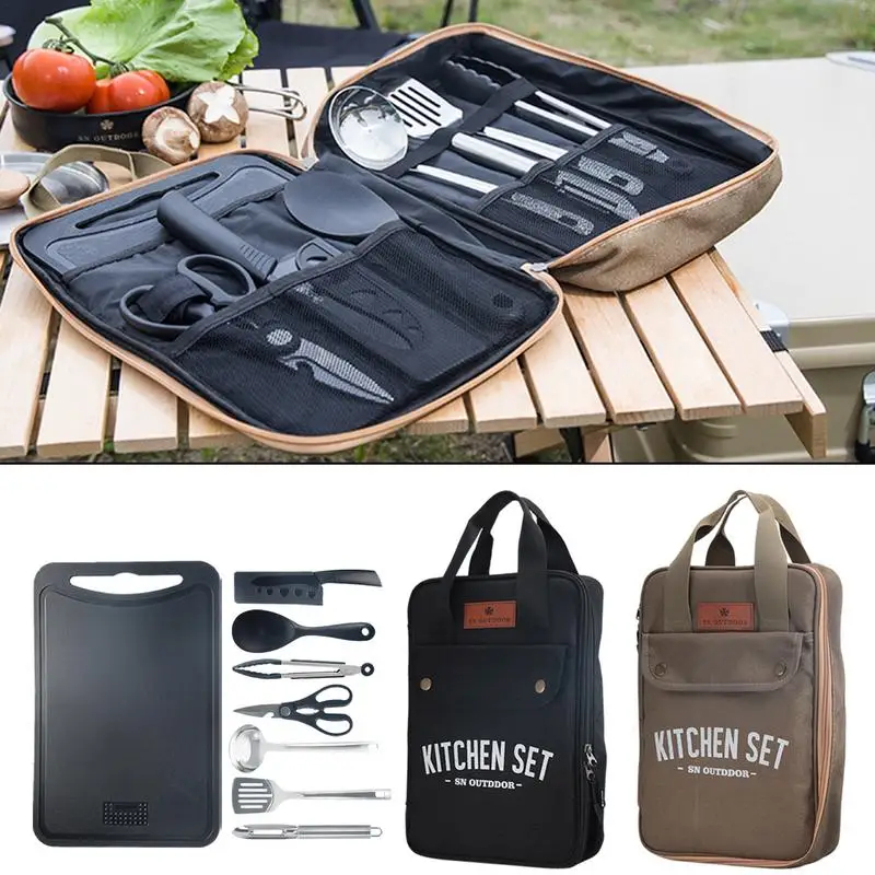 8pcs Camping Kitchen Cookware  - مراجعة Camping Cooking Pots And Pans وسعره