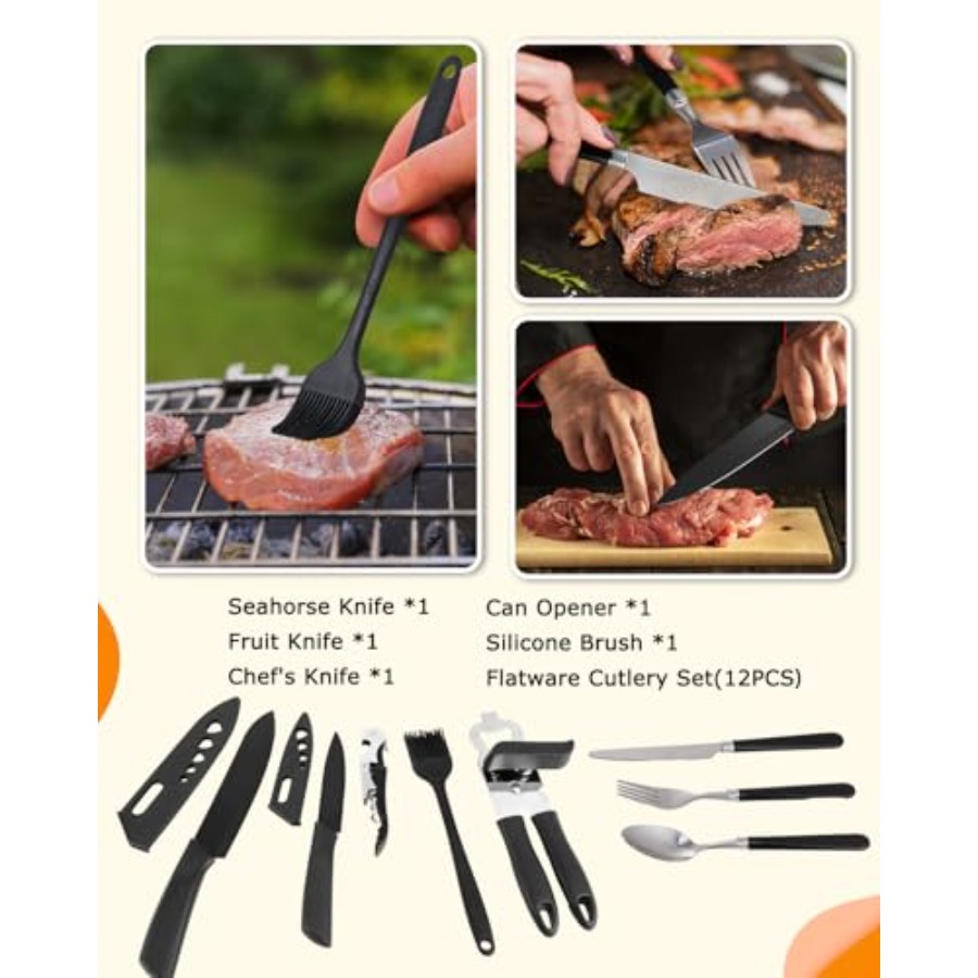 Camping Cooking Set - Camping  - مراجعة Camping Cooking Essentials وسعره
