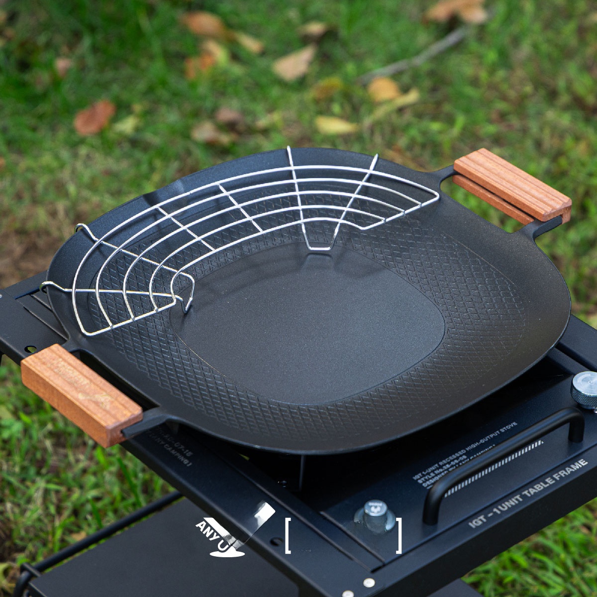 Outdoor Camping BBQ Grill Pan  - مراجعة Camping Cooking Area وسعره