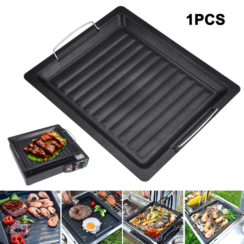 Outdoors Thick Square Grill Pa - مراجعة Camping Cooking Plate وسعره