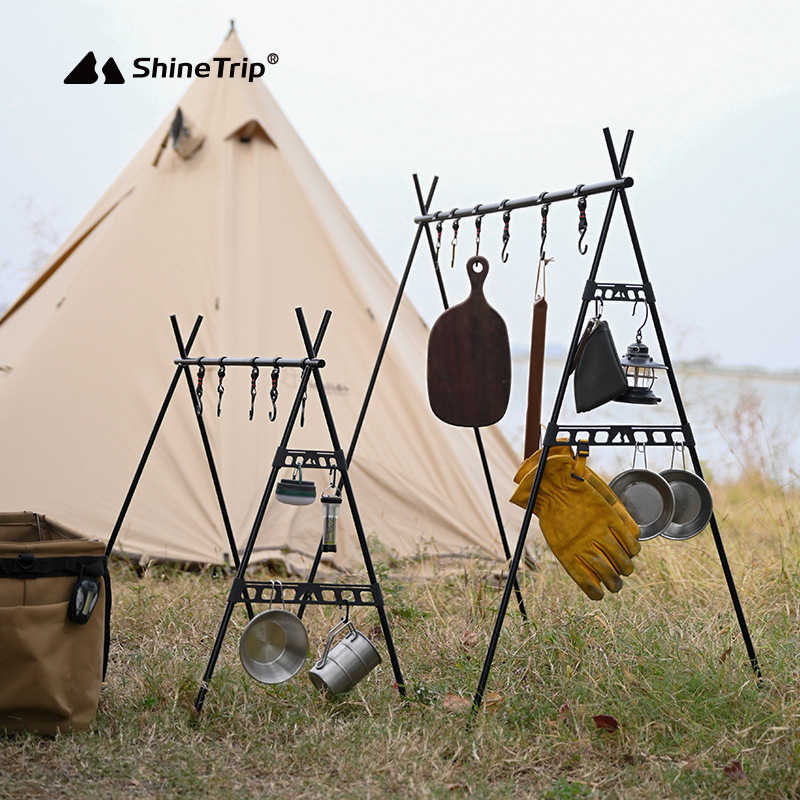 Shine Trip Outdoor Camping Tri - مراجعة Camping Cooking Rack وسعره