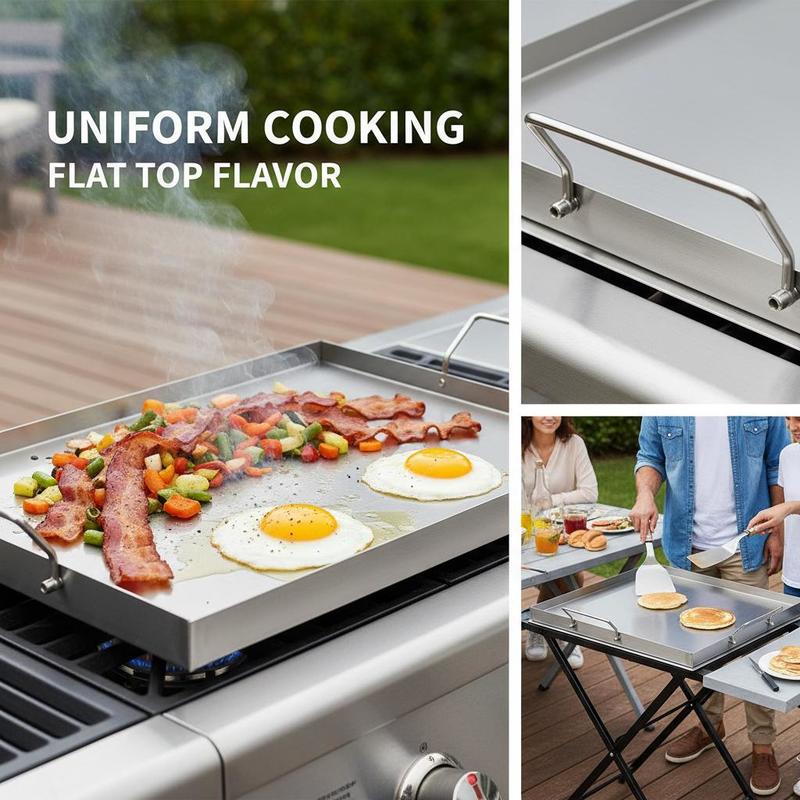 Flat Top Grill Plate 23x16 inc - مراجعة Camping Cooking Area وسعره