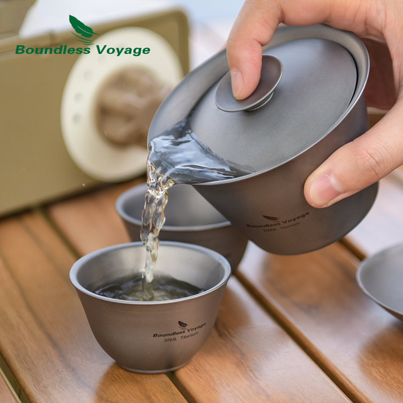 Boundless Voyage Titanium Tea  - مراجعة Camping Cooking Mug وسعره