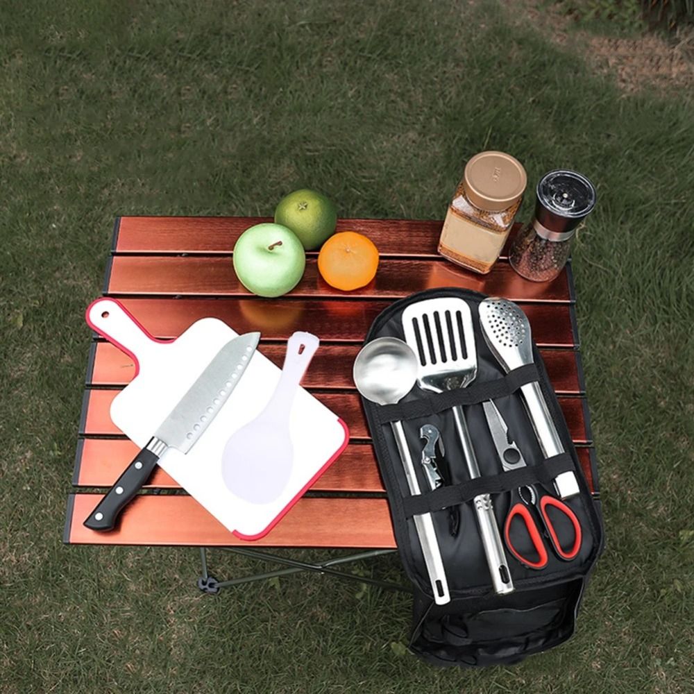 2024 Picnic Utensil Set Storag - مراجعة Camping Cooking Rack وسعره