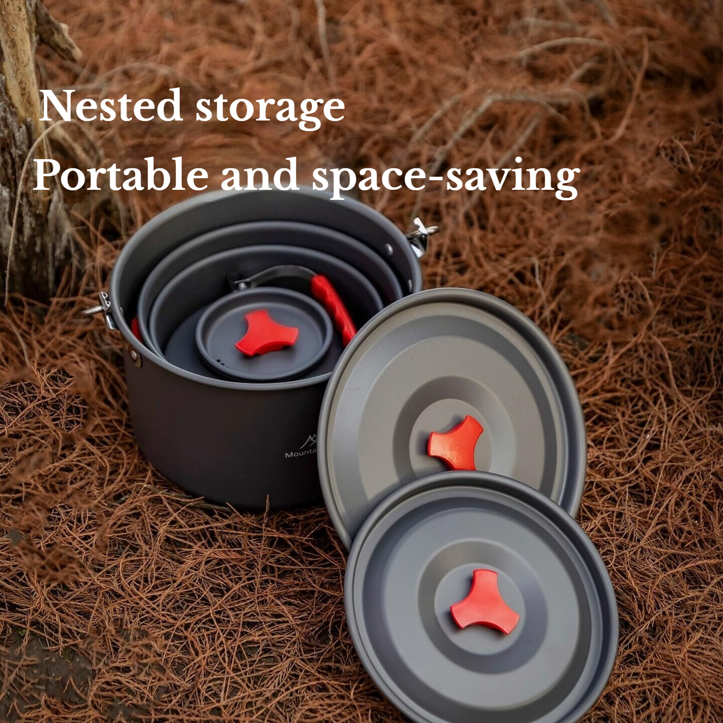 MOUNTAINHIKER Camping Cookware - مراجعة Camping Cooking Set With Kettle وسعره