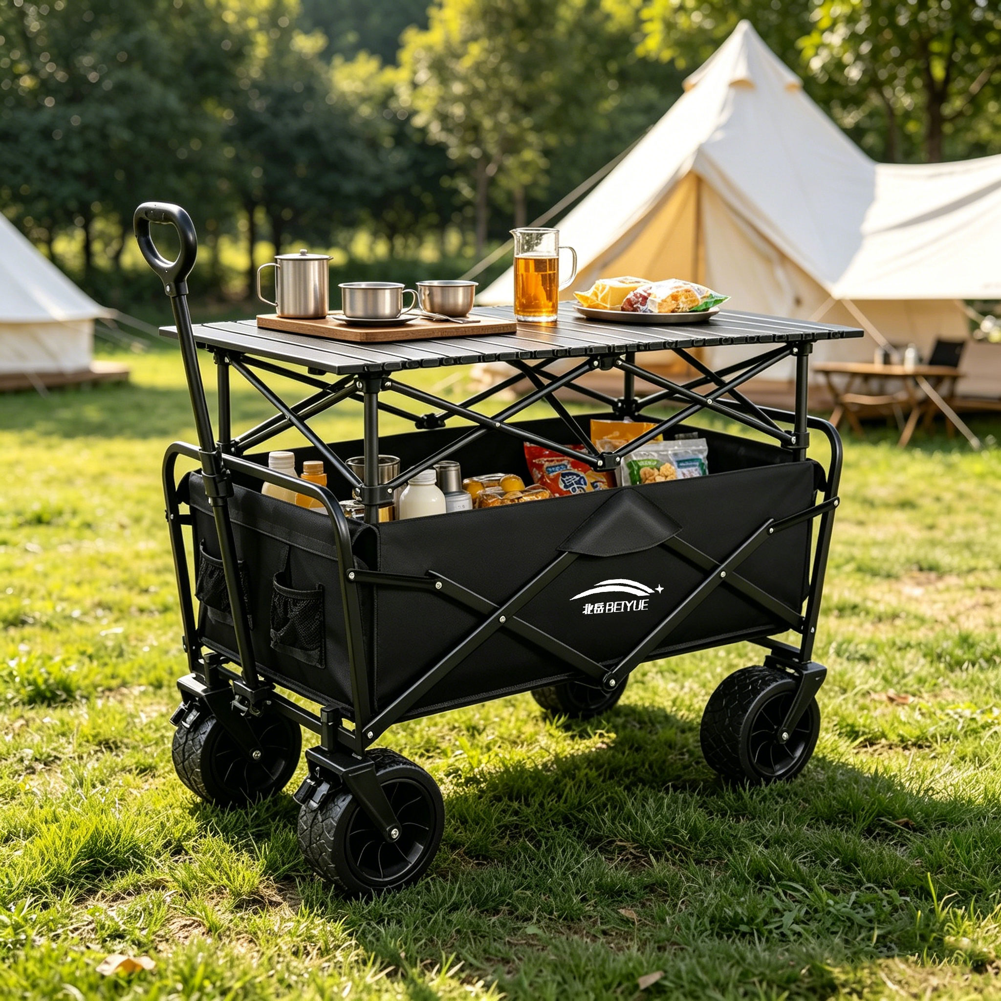 Beiyue Outdoor Camping Hand-Pu - مراجعة Camping Cooking Table وسعره