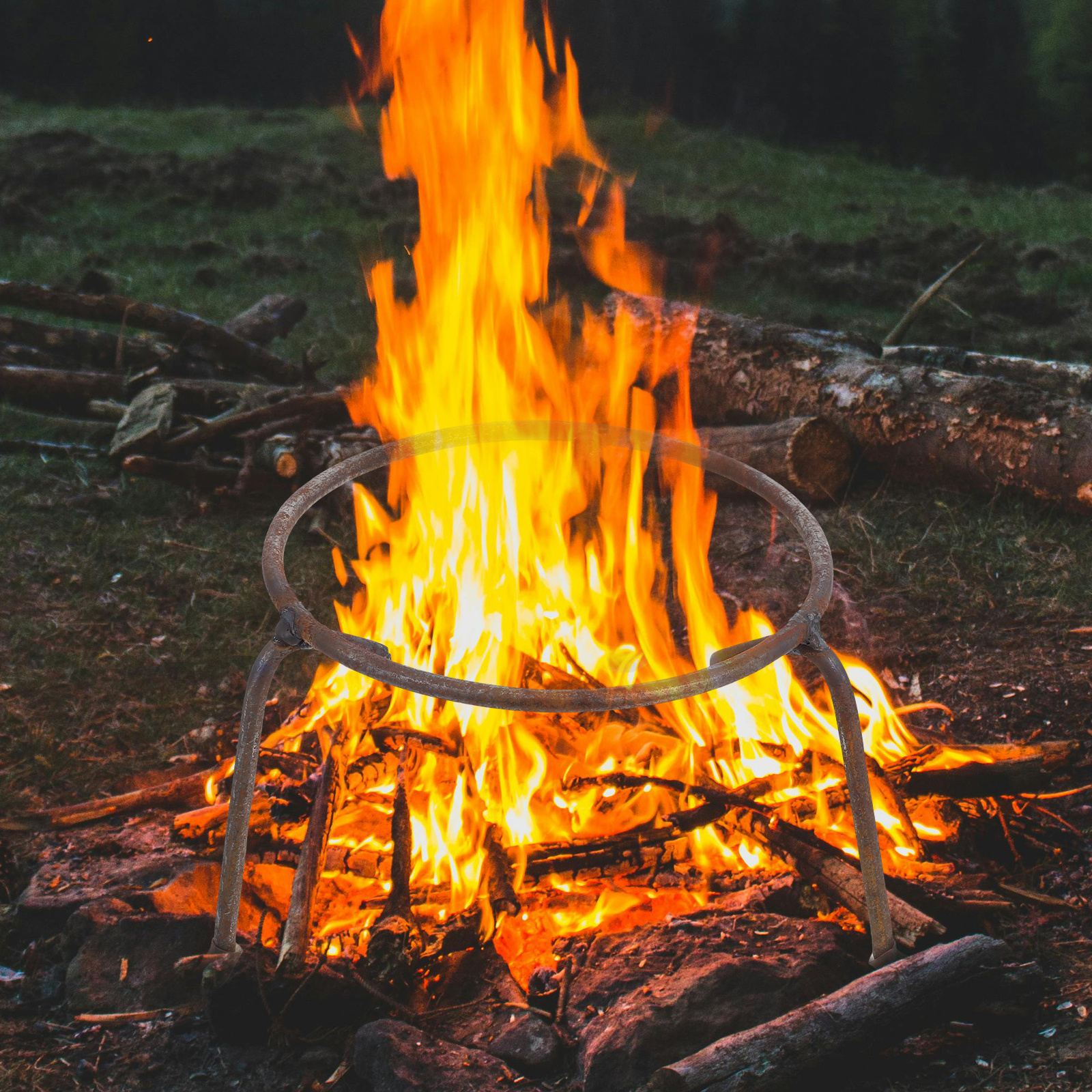 Pot Stand Rebar Durable Lightw - مراجعة Camping Cooking Fire Stove وسعره