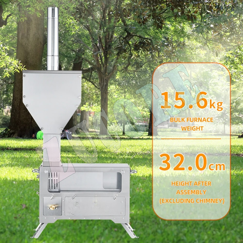Portable Outdoor Fire Wood Hea - مراجعة Camping Cooking Fire Stove وسعره