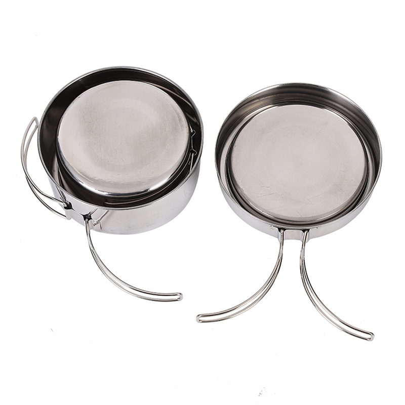 CLS 4-Piece Stainless Steel Ca - مراجعة Nesting Camping Cooking Set وسعره