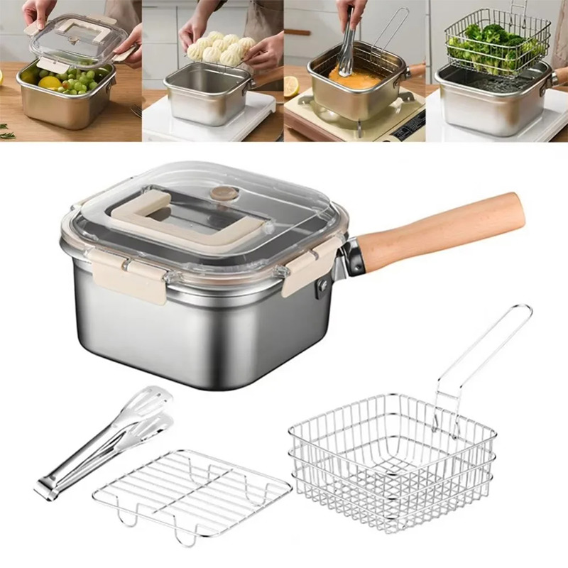 Durable Stainless Steel Frying - مراجعة Japan Camping Cooking وسعره