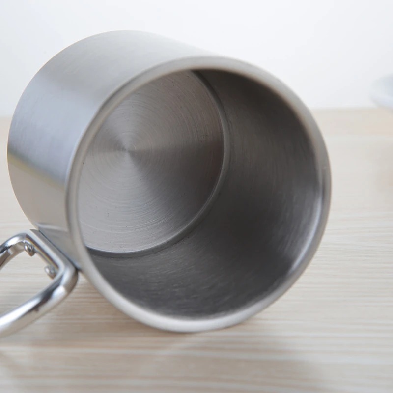 220/300ml Camping Travel Stain - مراجعة Camping Cooking Mug وسعره