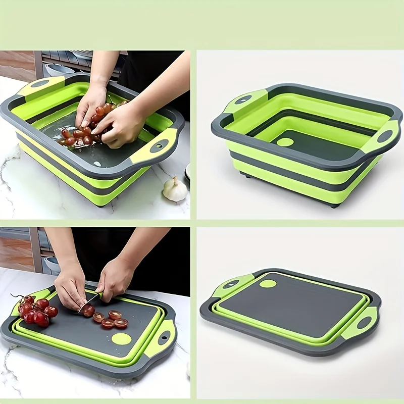 Portable Foldable Water Basin  - مراجعة Camp Cutting Board وسعره