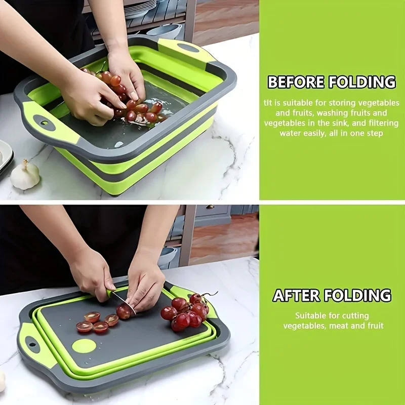 Portable Foldable Water Basin  - مراجعة Camp Cutting Board وسعره
