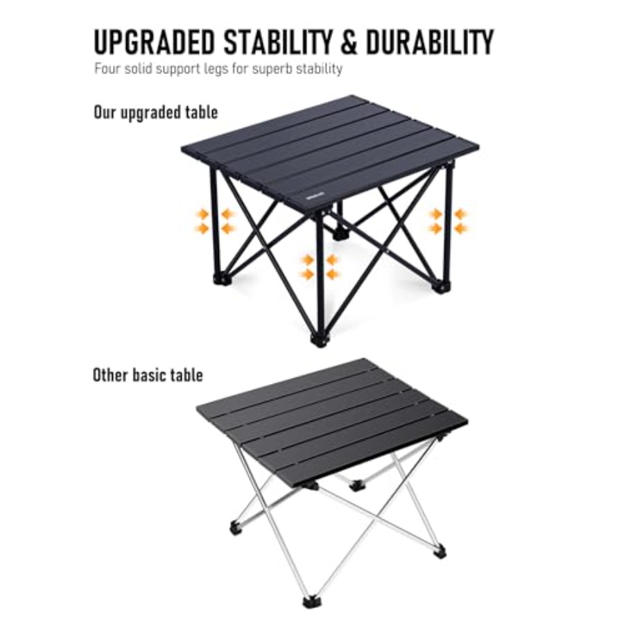 Ultralight Camping Table Compa - مراجعة Camping Cooking Table With Windshield وسعره