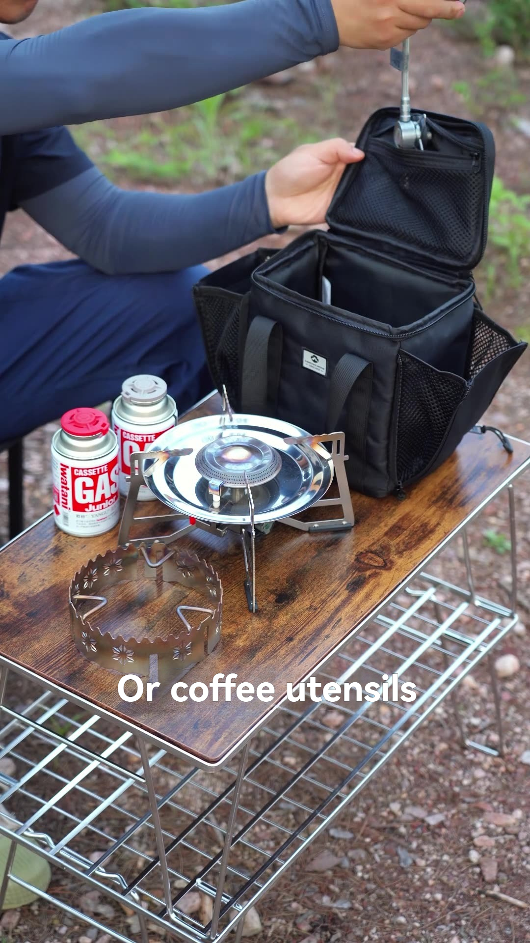 CAMPINGMOON BKXD-5F-B Small Ca - مراجعة Camping Cooking Backpack وسعره