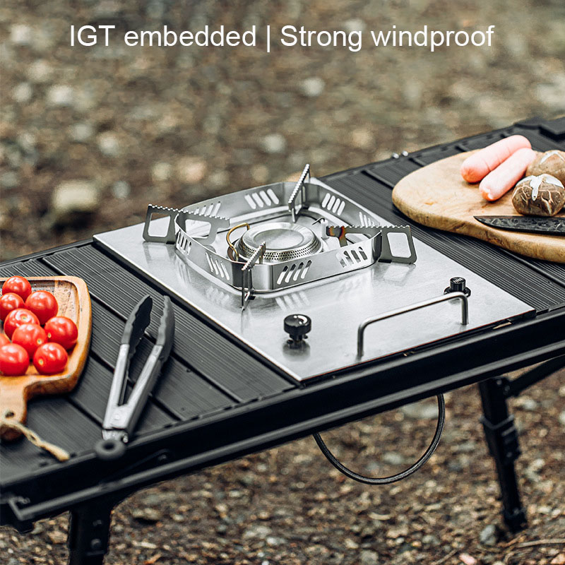 1PC Portable IGT Table Gas Sto - مراجعة Camping Cooking Table وسعره