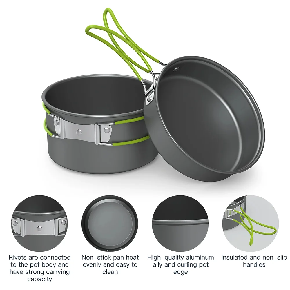 Outdoor Cooking Camping utensi - مراجعة Camping Cooking Materials وسعره