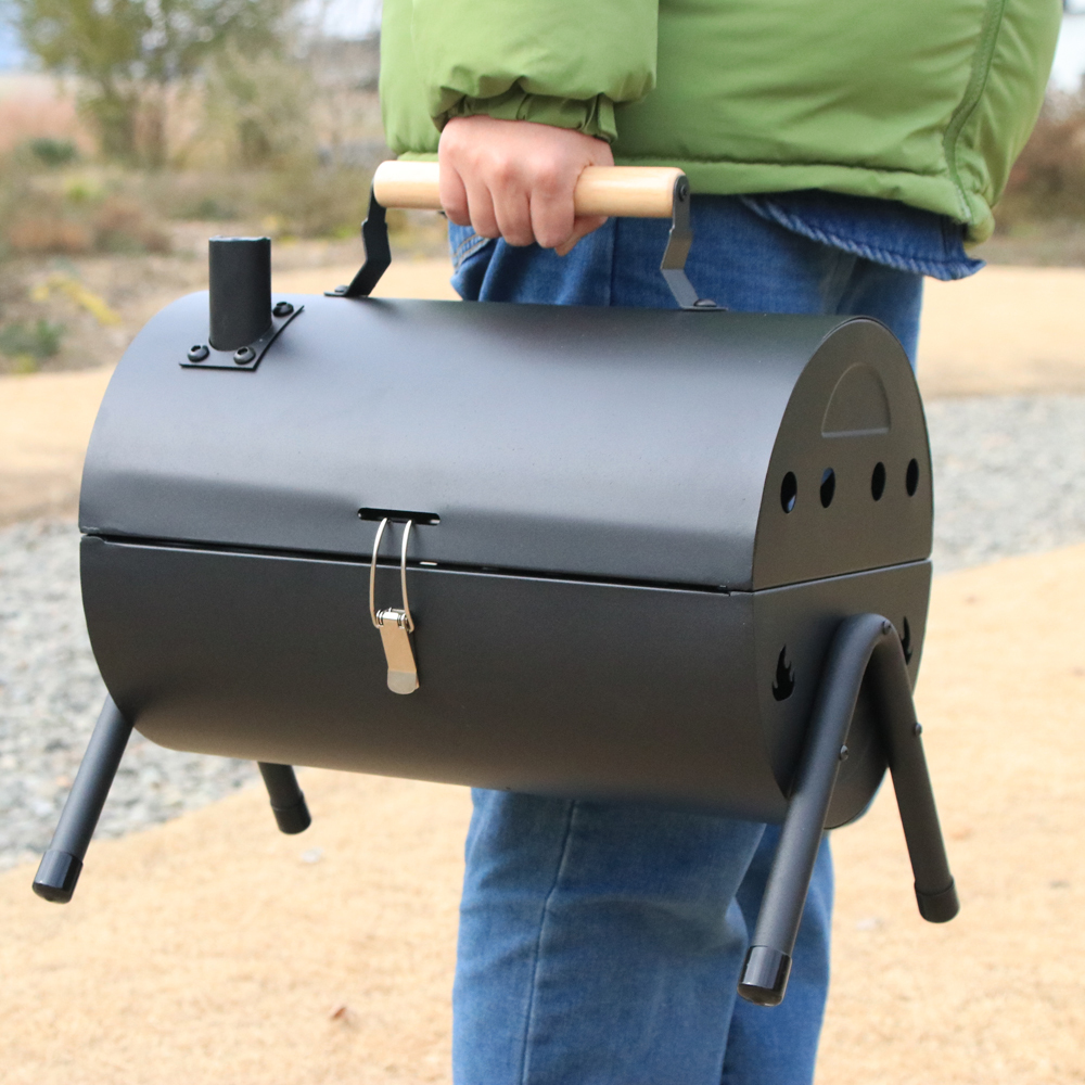 Portable Charcoal Grill, Small - مراجعة Camping Cooking Grill وسعره