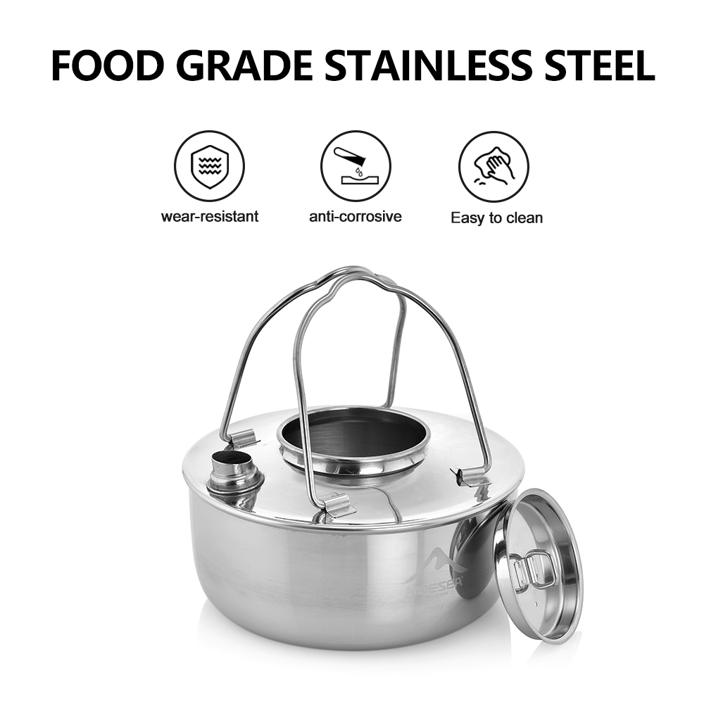Widesea Camping Outdoor 1.7L S - مراجعة Camping Cooking Essentials وسعره