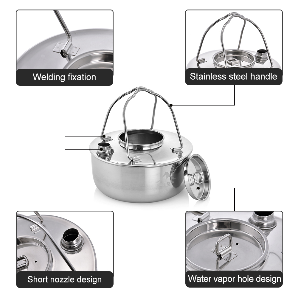 Widesea Camping Outdoor 1.7L S - مراجعة Camping Cooking Essentials وسعره