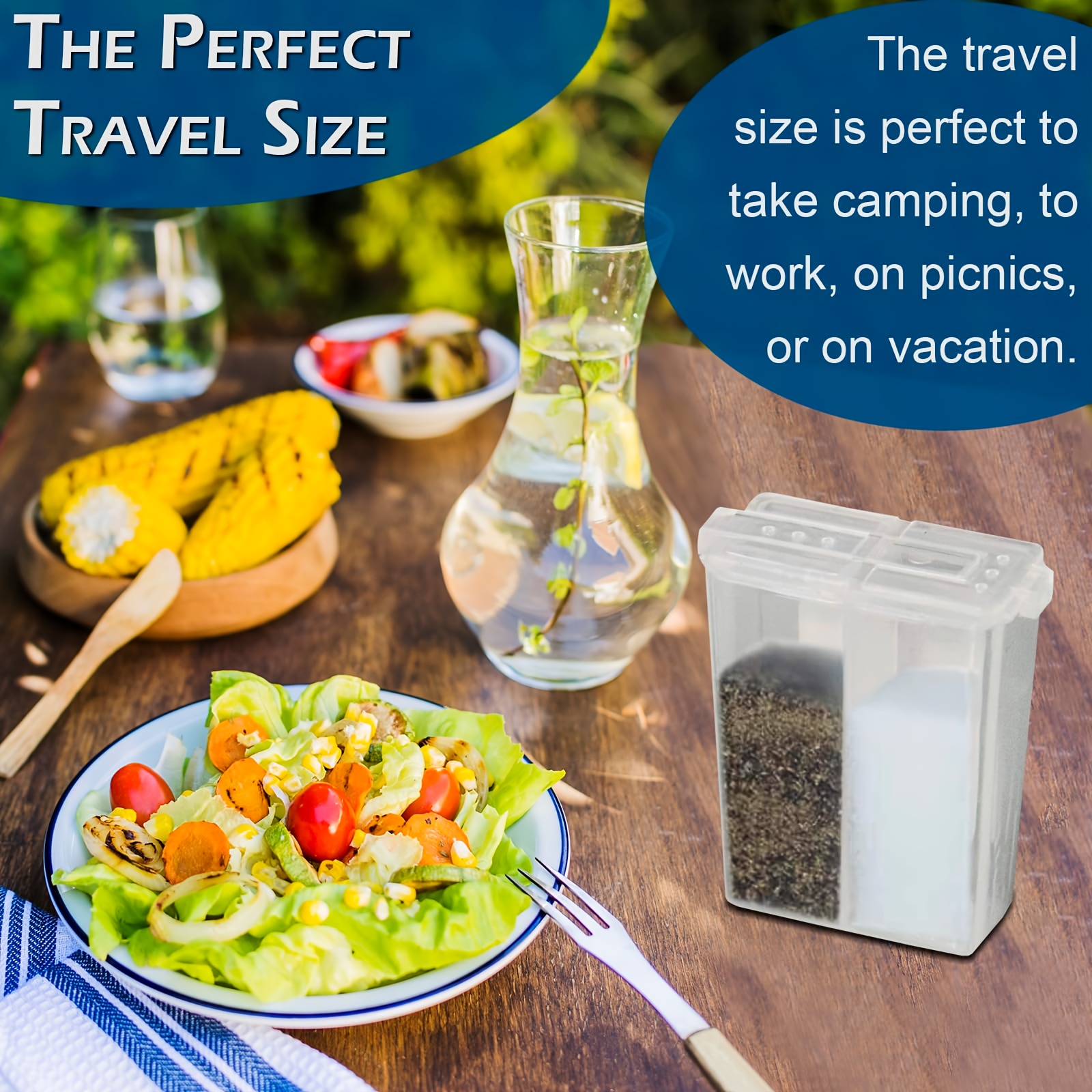 Mini Seasoning Bottles with Tw - مراجعة Camping Cooking Area وسعره