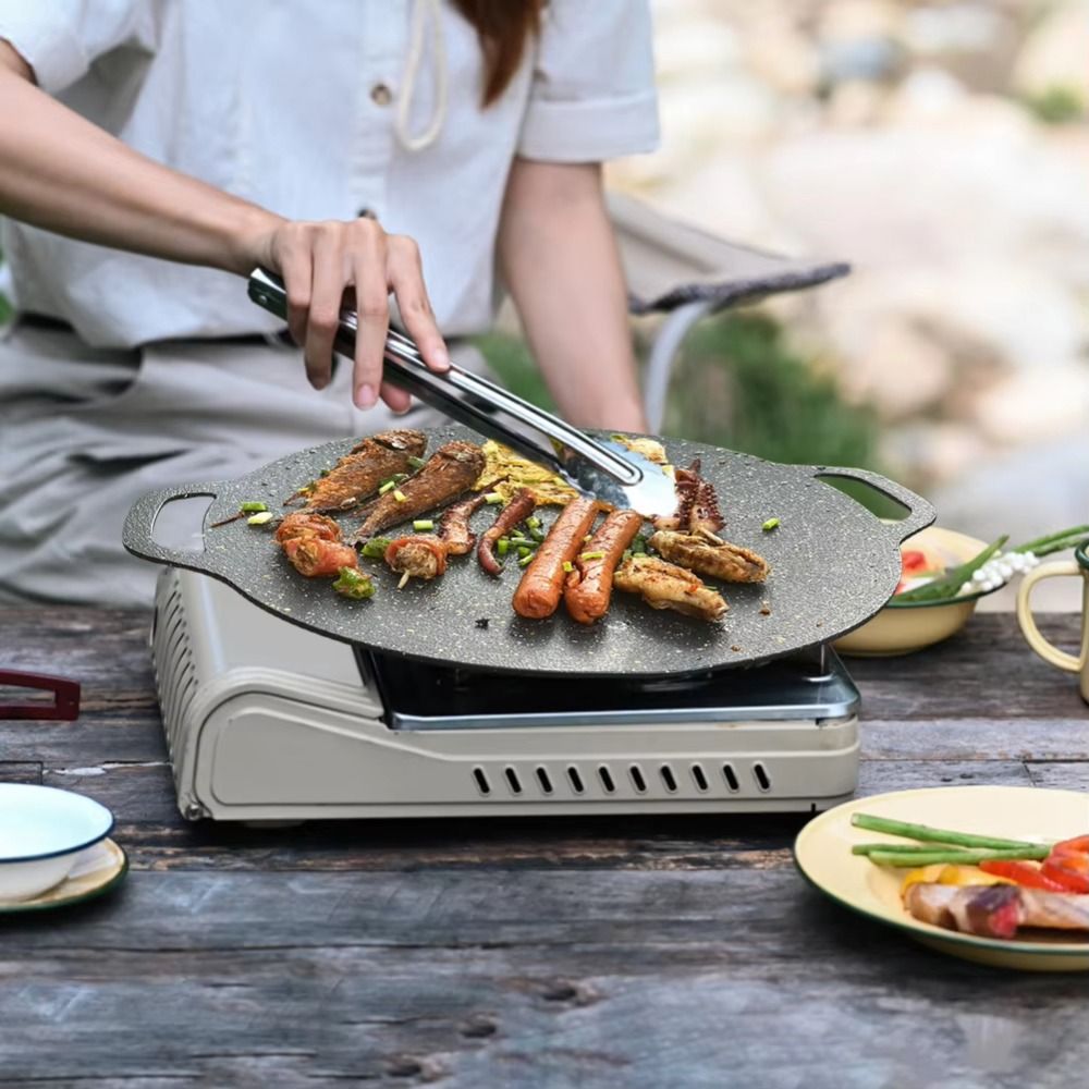 28/30/32cm New Korean Barbecue - مراجعة Camping Cooking Range وسعره