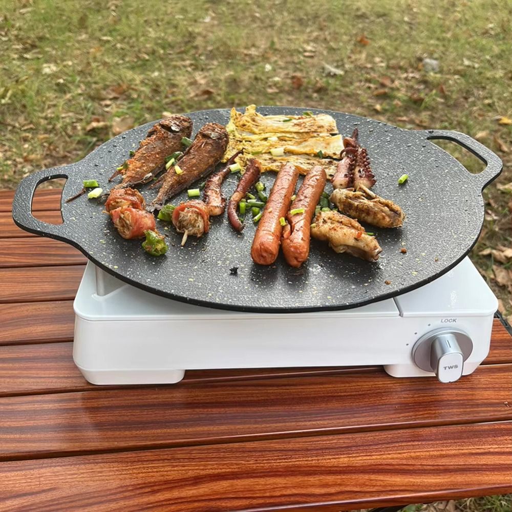 28/30/32cm New Korean Barbecue - مراجعة Camping Cooking Range وسعره