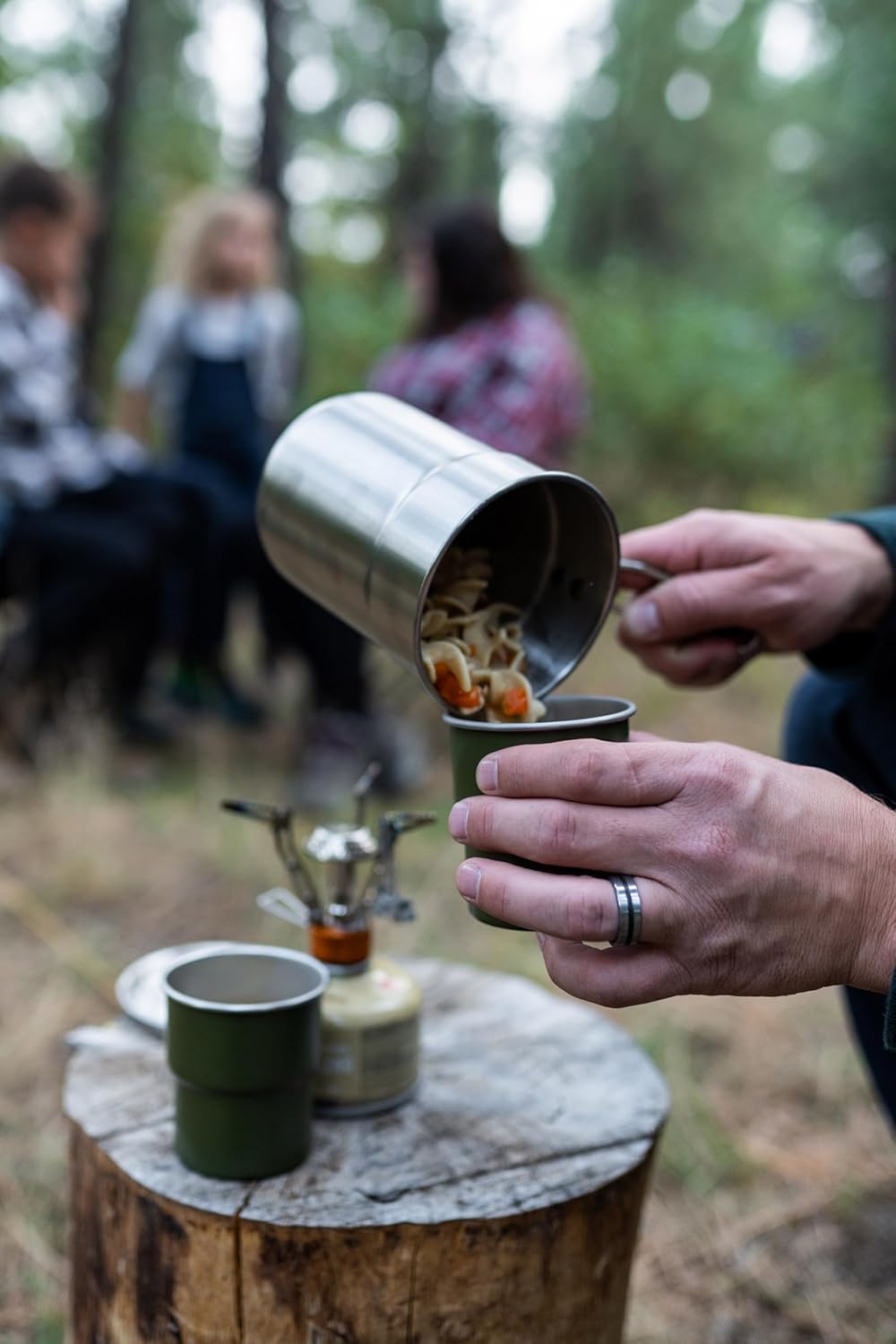 Stainless Steel Camping Cookwa - مراجعة Nesting Camping Cooking Set وسعره