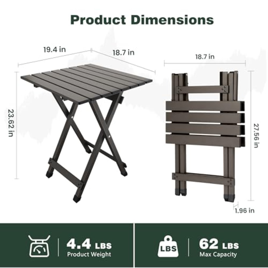 Folding Camping Table - Lightw - مراجعة Camping Cooking Table With Windshield وسعره
